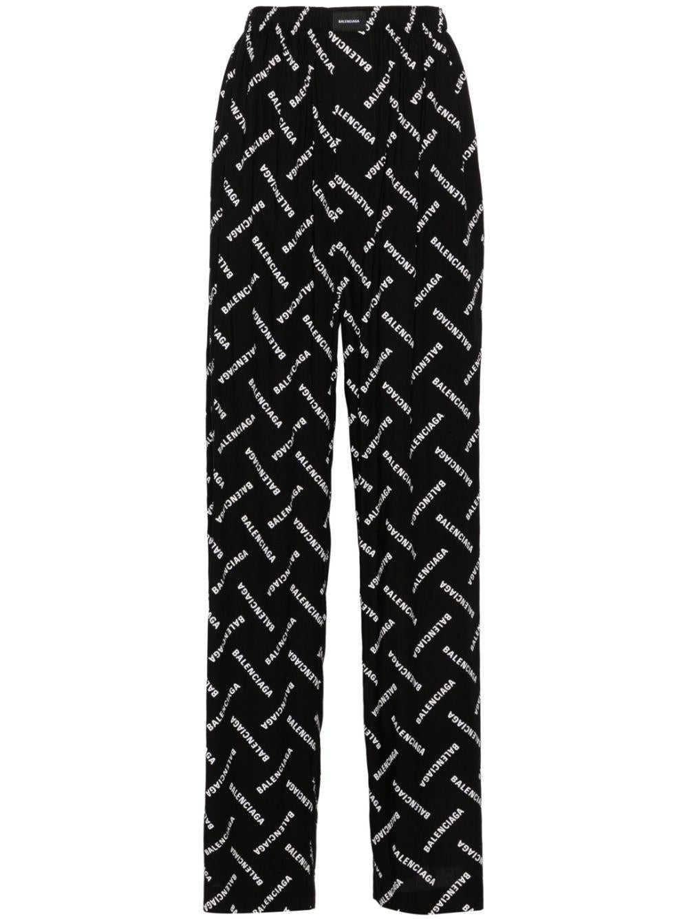 Logo print poplin trousers 659026 TPLA51070 BALENCIAGA