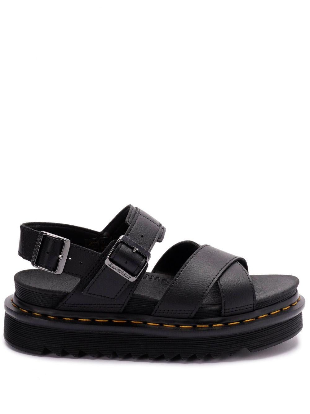 Voss sandals in Athena leather with strap 31558001 BLACKATHENA DR. MARTENS