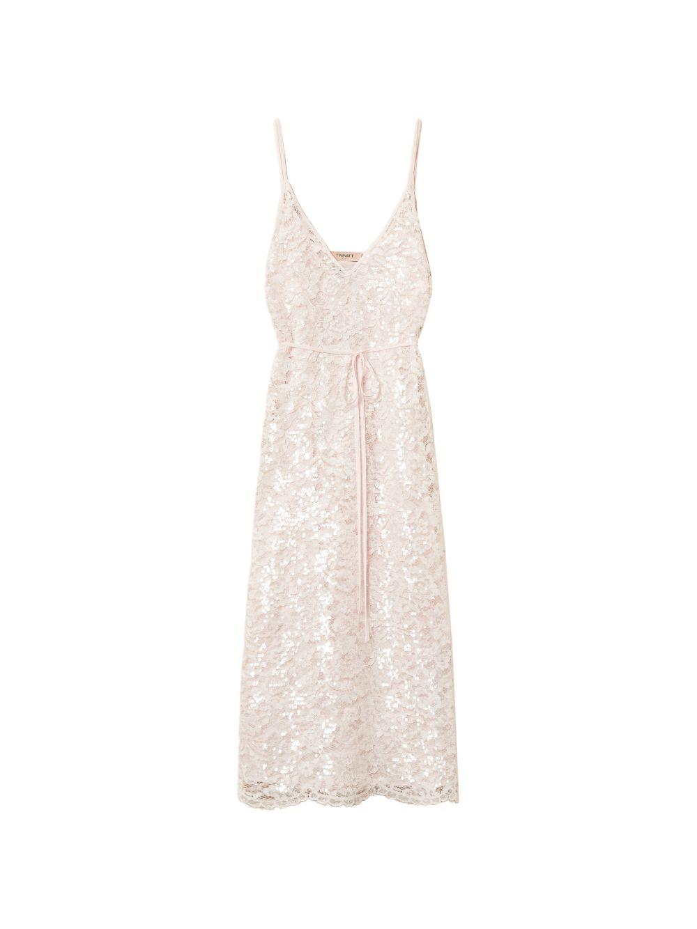 Midi lace dress with sequins 261TP2630 S2154700570 TWINSET