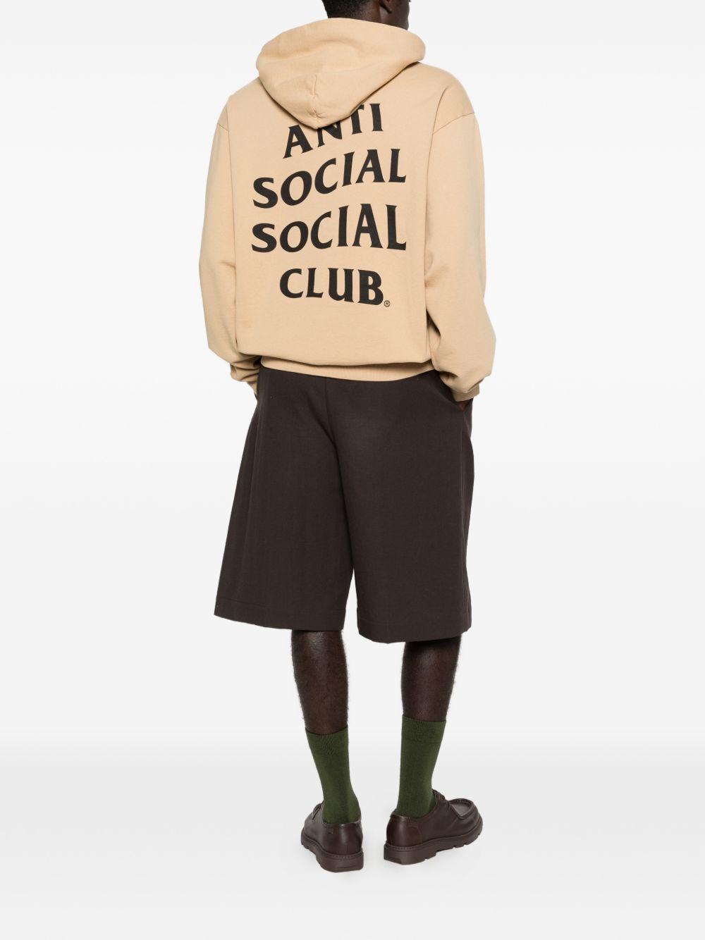 logo-print hoodie ASSC070012 TAN ANTI SOCIAL SOCIAL CLUB