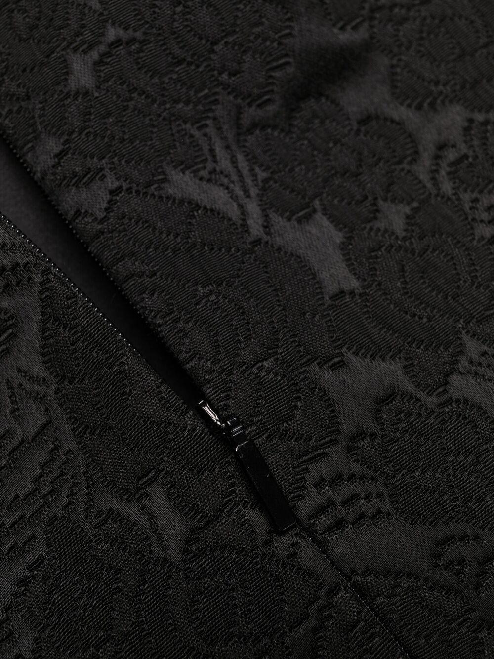 Black silk sleeveless A-line dress 657970Y830T 1000 SAINT LAURENT