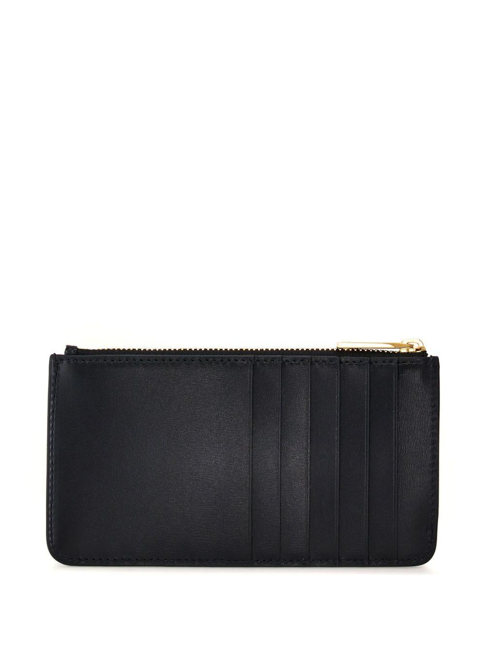 Gancini leather cardholder<BR/><BR/><BR/> PORTA CARTE 770767NERO FERRAGAMO