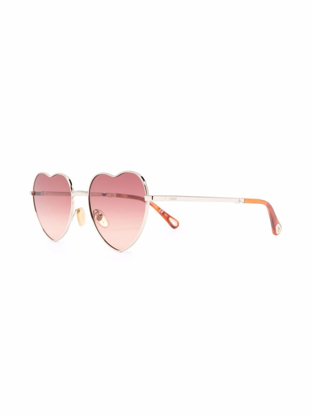 Milane heart-frame sunglasses CH0071S00259 GOLD CHLOÉ