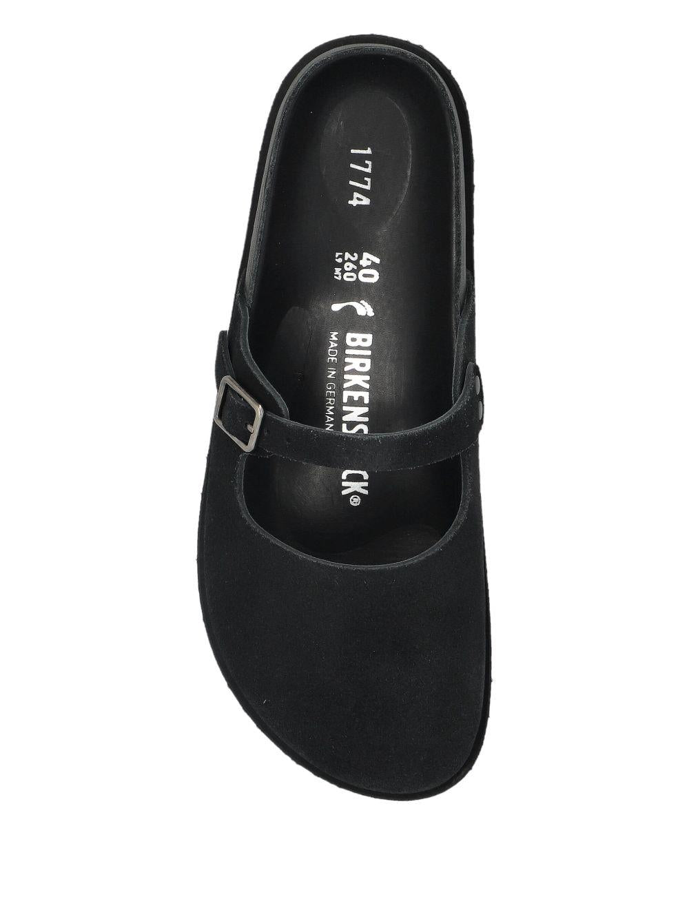 BIRKENSTOCK 1774 x BECOMES BERLIN<BR/>1774 Maria Suede sandals 1031993 BLACK BIRKENSTOCK 1774