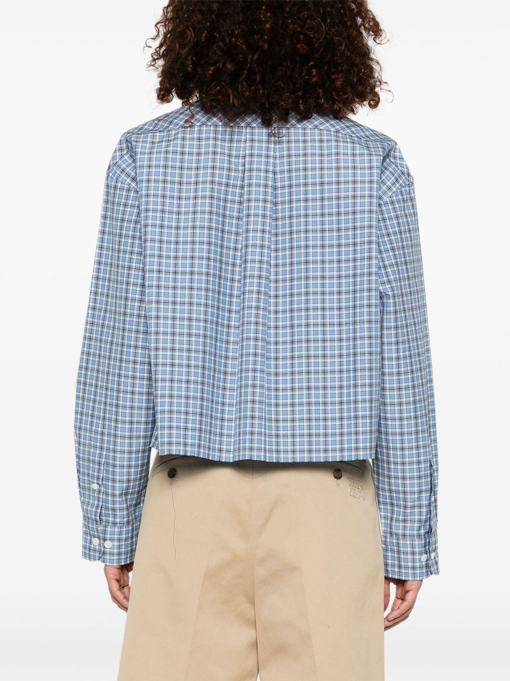 Checked shirt<BR/><BR/><BR/> MK1659 16MKF0QY6 MIU MIU