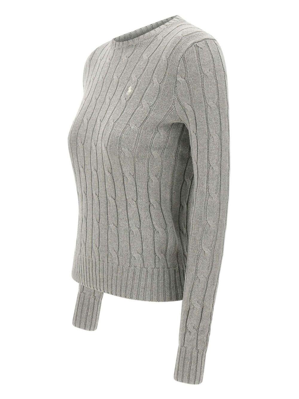 Front logo sweater 211943903001 FAWN GREY HEATHER POLO RALPH LAUREN