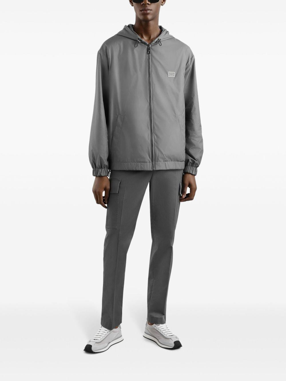 Logo-plaque bomber jacket<BR/><BR/><BR/> G9BKZT GJ034N5822 DOLCE & GABBANA