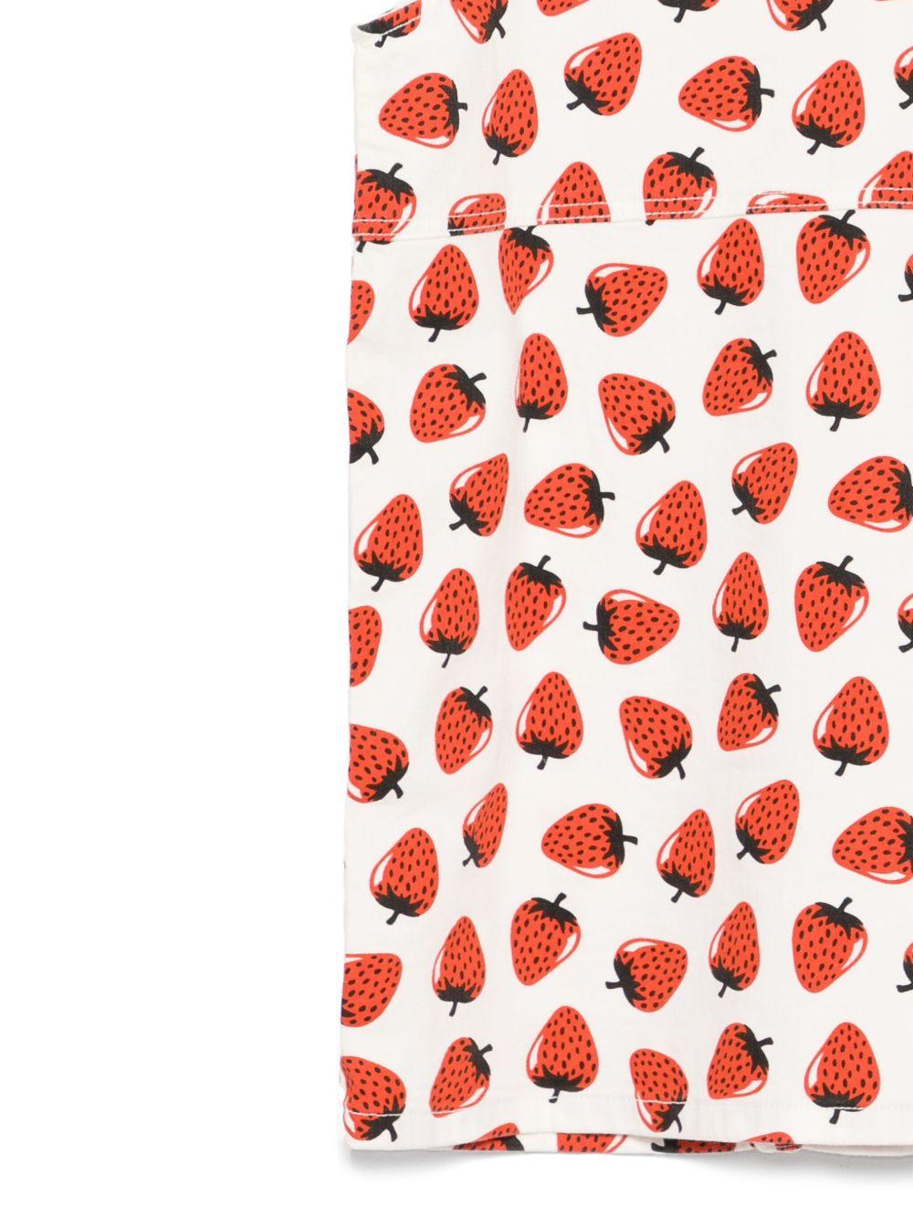 Strawberry-print dress<BR/><BR/> TW1D32 Z2568101MC STELLA McCARTNEY KIDS