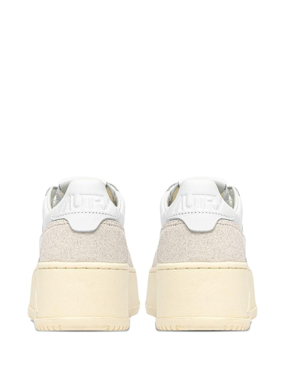 MEDALIST PLATFORM SNEAKERS PTLW PK01WHITE/GREY AUTRY
