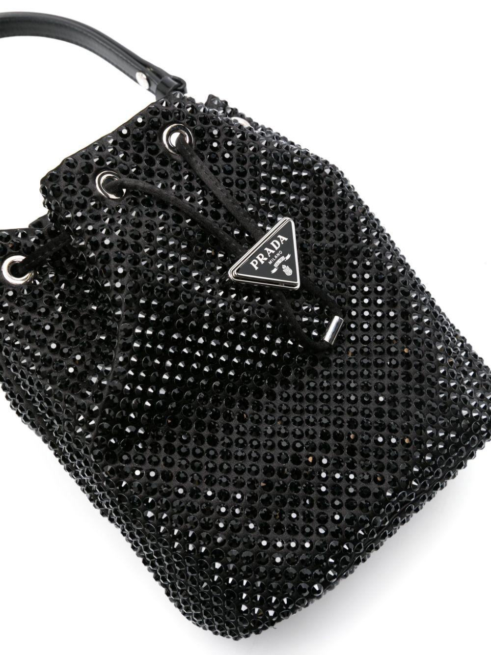 Bucket bag with decoration<BR/><BR/><BR/> 1BE067 2AWLF0002 PRADA