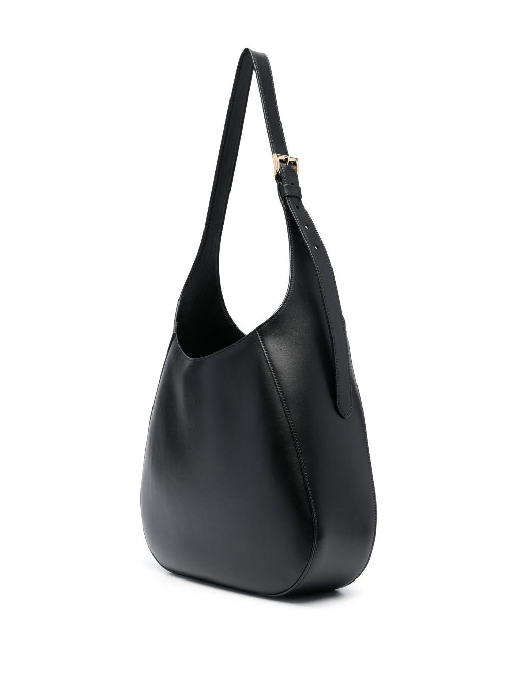 Triangle-logo leather shoulder bag 1BC196 2AIXF0002 PRADA