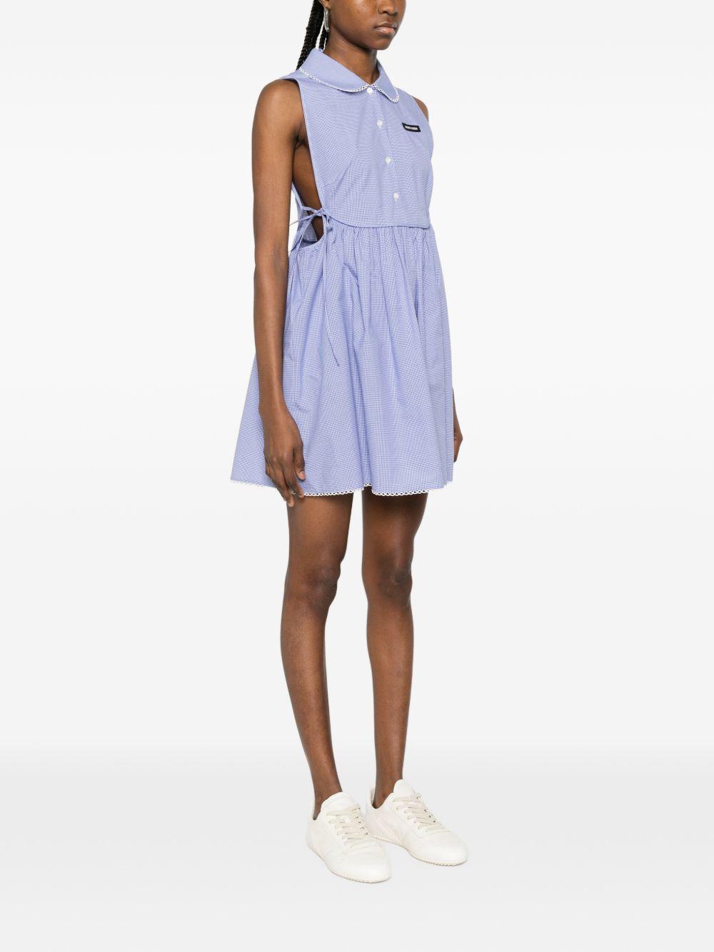 Gingham check mini-dress MF6203187G S-OOOF0AZ1 MIU MIU