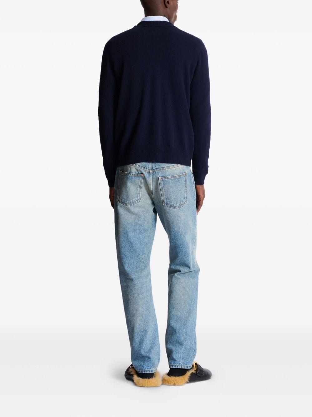 Eco-cashmere jumper FH1KD010KI87 6AJ BALMAIN