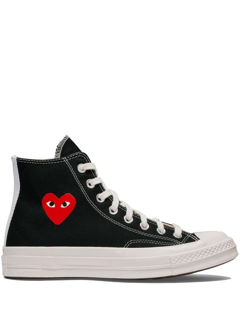 Single Heart Chuck '70 sneakers AZ-K129-001 BLACK COMME des GARÇONS PLAY x Converse