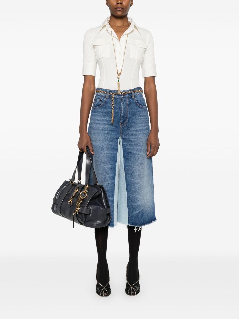 Logo-embroidered polo top<BR/><BR/> CH25SJH13182 103 CHLOÉ