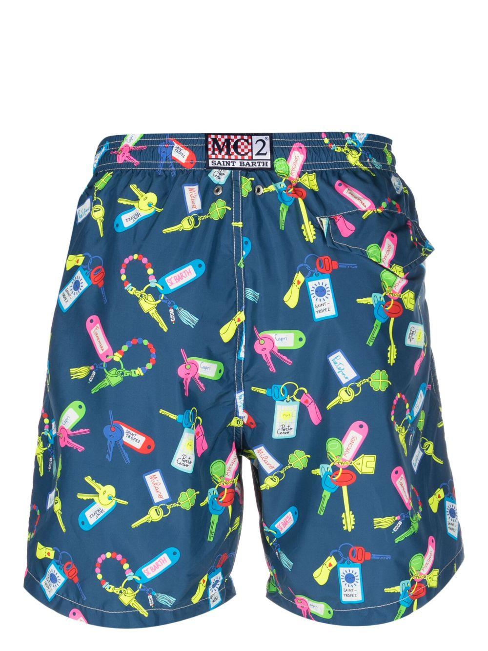 Micro print fantasy swimsuit LIGHTING 06774D71 MC2 SAINT BARTH