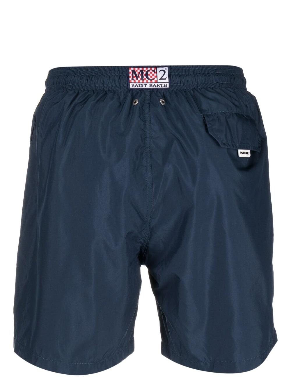 Navy blue swim shorts in ultralight fabric LIG0004 00194D61 MC2 SAINT BARTH
