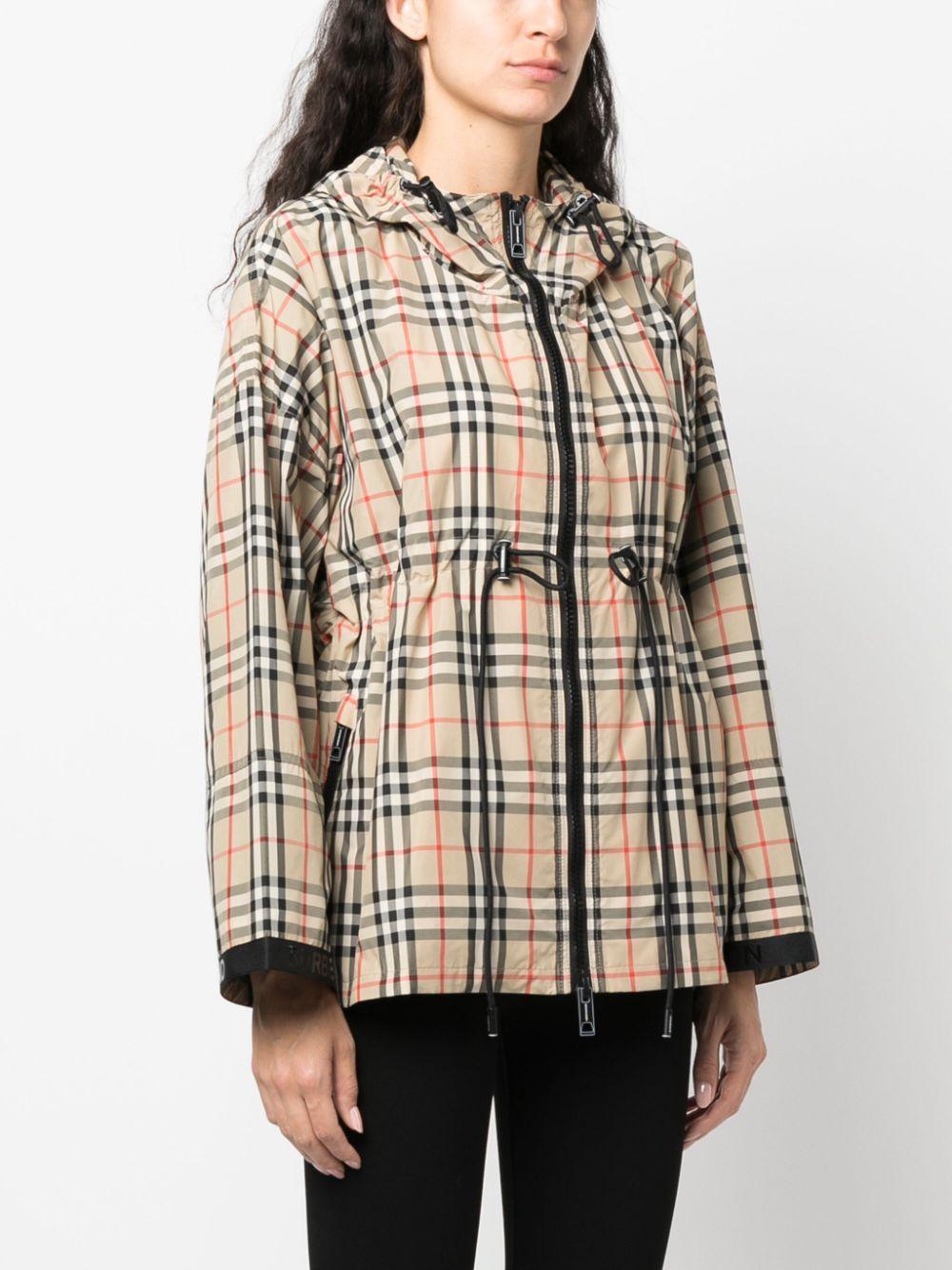 Plaid-check hooded jacket 8062947 A7028 BURBERRY