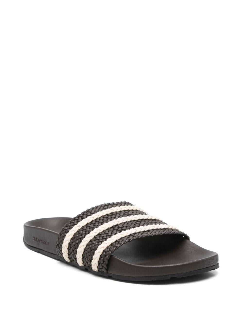 adilette slides JR0229 DBROWN/WONWHI ADIDAS x Wales Bonner