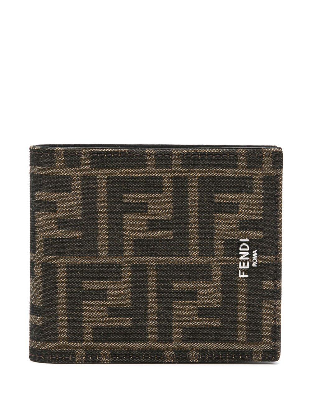 FF-jacquard leather wallet<BR/><BR/><BR/> 7M0169 ALWKF0L3T FENDI