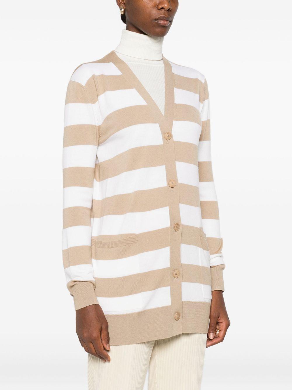 White beige Fiemme cardigan 2521346031 FIEMME008 MAX MARA