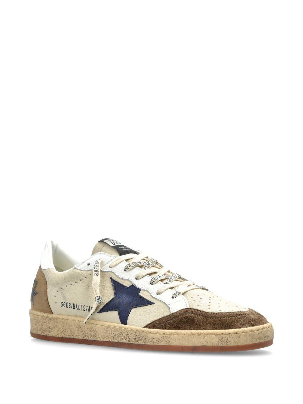 BALLSTAR NAPPA UPPER TOE AND SPUR SUEDE STAR LEATHER HEEL GMF00117 F00872283406 GOLDEN GOOSE