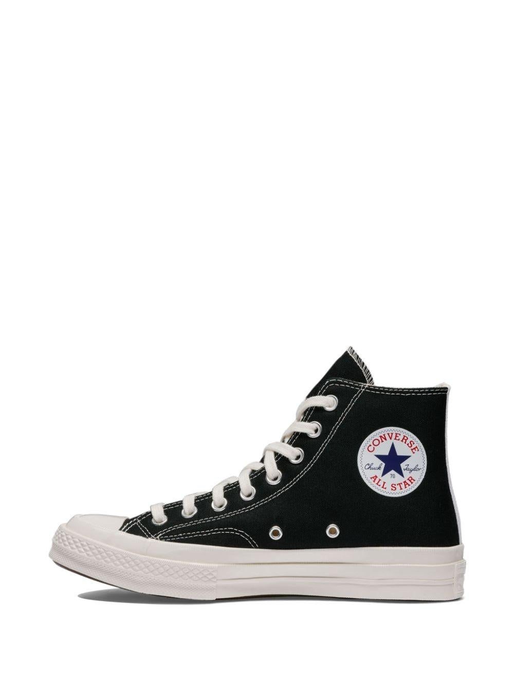 Single Heart Chuck '70 sneakers AZ-K129-001 BLACK COMME des GARÇONS PLAY x Converse