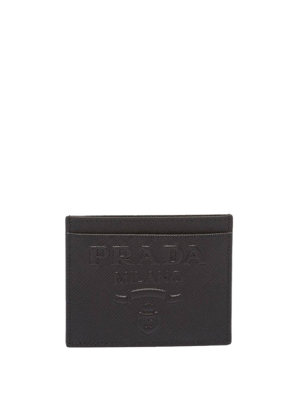 Saffiano credit card holder with logo 1MC025 2D1QF0002 PRADA