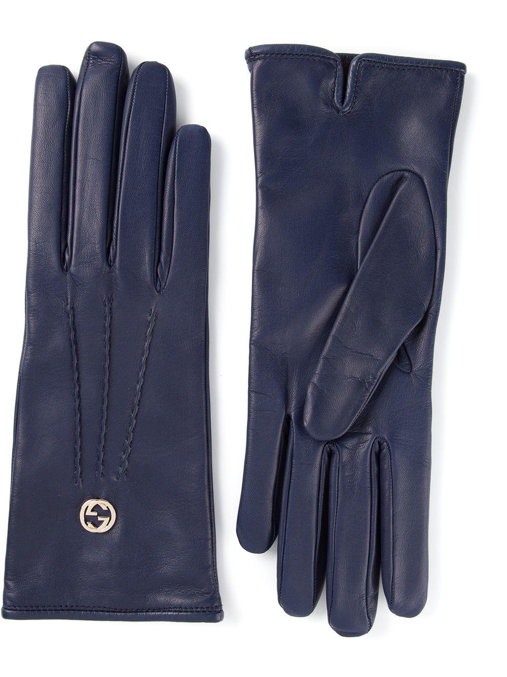 Logo gloves 354372 BAP0G 1000 GUCCI