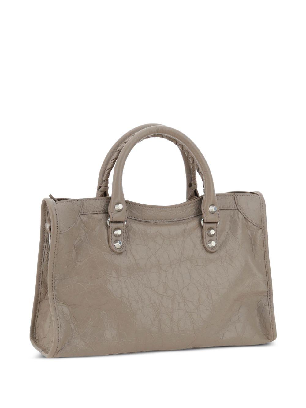 Small Le City leather tote bag<BR/><BR/> 811442 2AA9S9706 BALENCIAGA