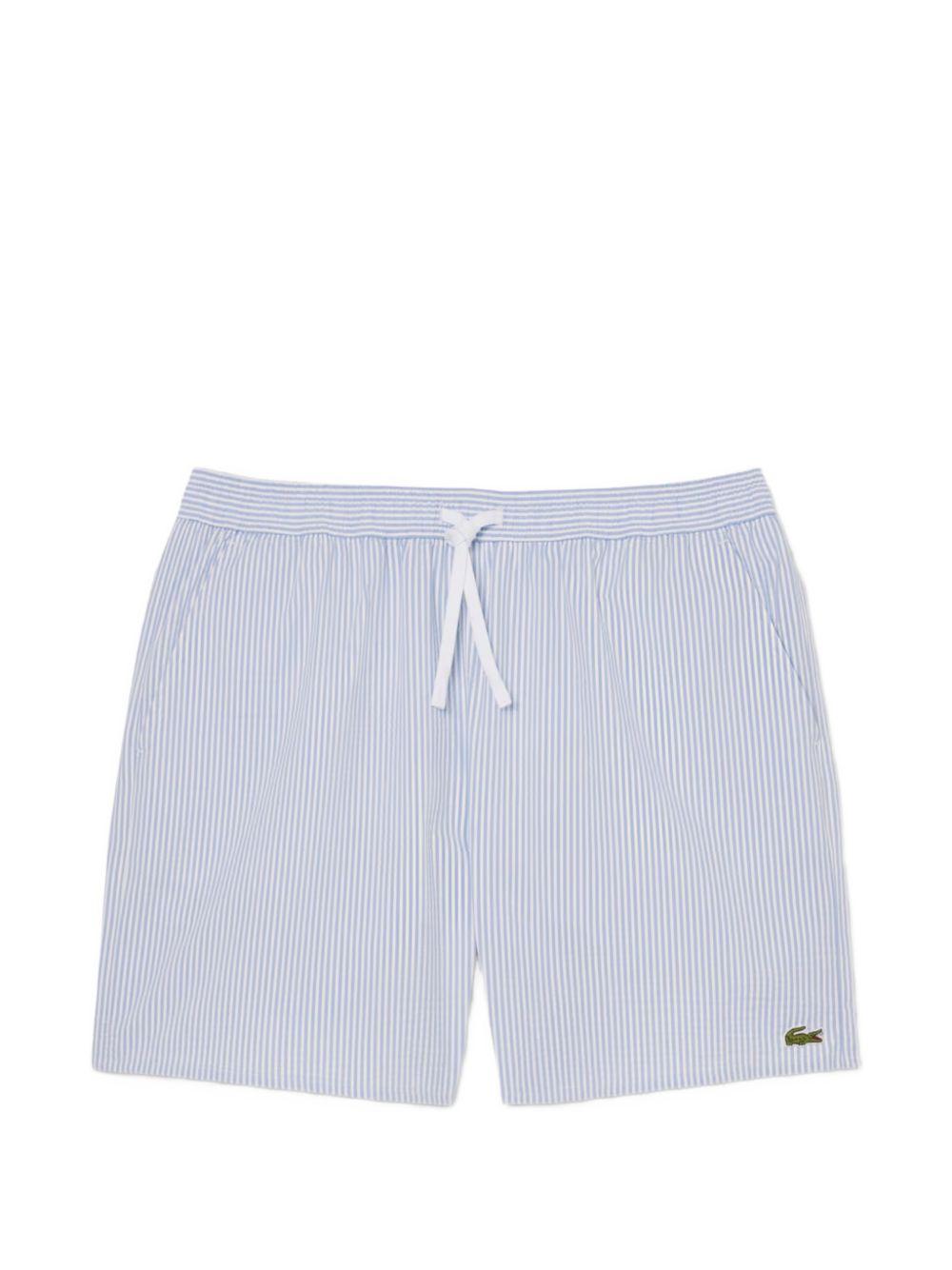 Mid-length striped swim shorts MH9089 7PM LACOSTE