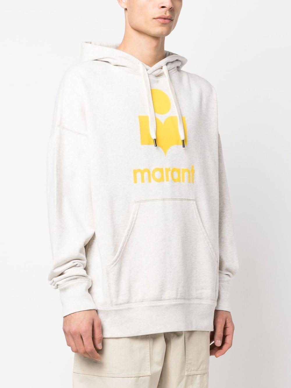 Yellow/ecrù Miley logo-print hoodie SW0027HA A1M05HECYE ISABEL MARANT
