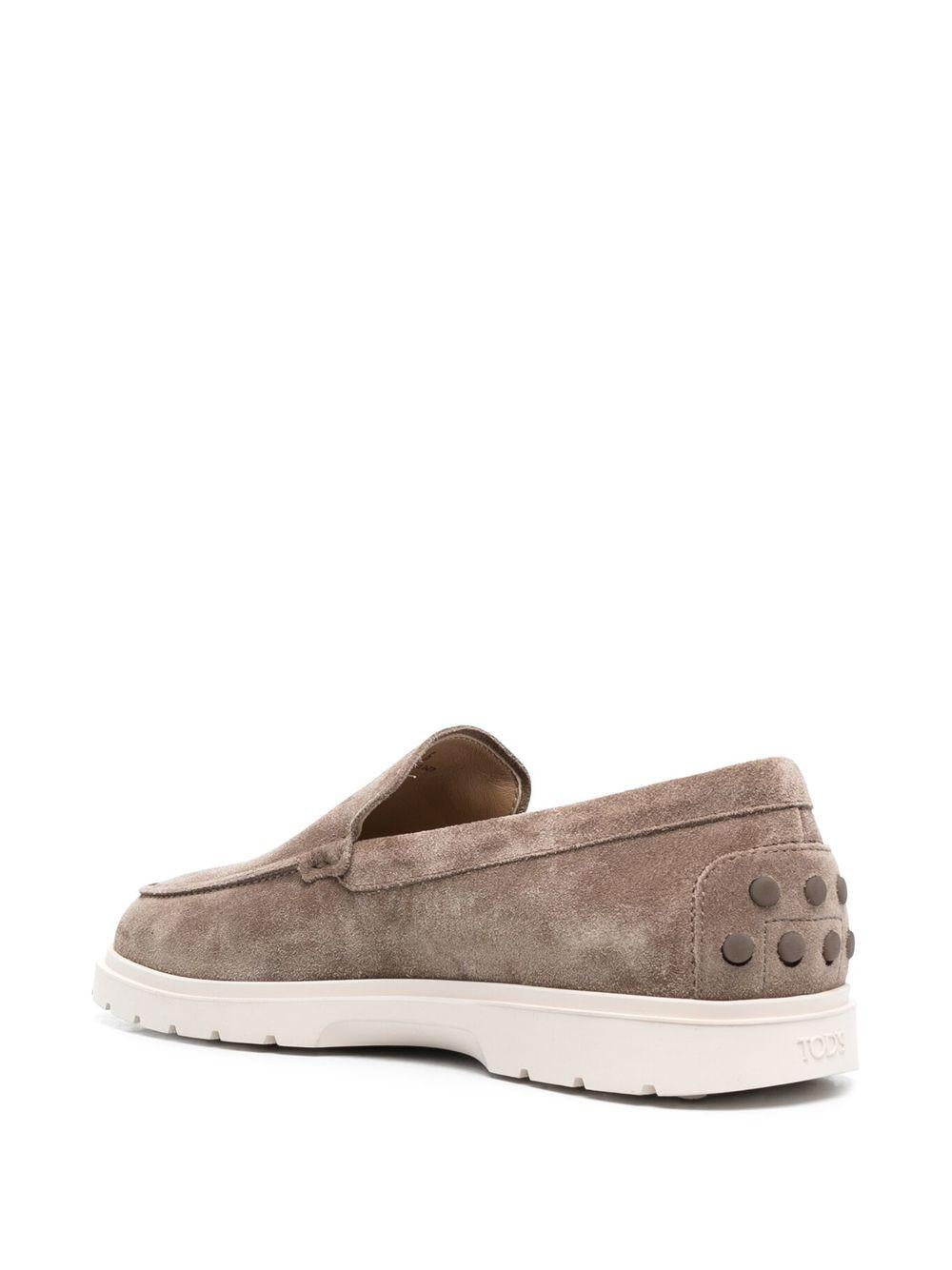 Suede slip-on loafers<BR/><BR/> XXM59K00040 M8WC413 TOD'S