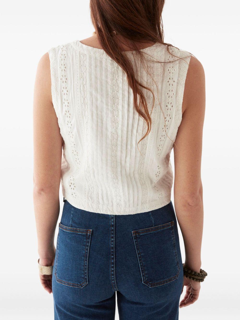 Edna Pant ecru EDNA DARK DENIM MAISON HOTEL