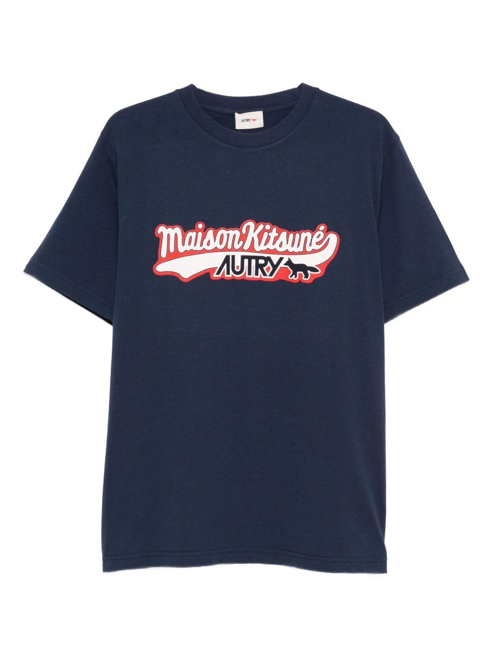 Autry x Maison Kitsuné T-shirt TSPX MK2BKITSUNEBLUE AUTRY x MAISON KITSUNÉ