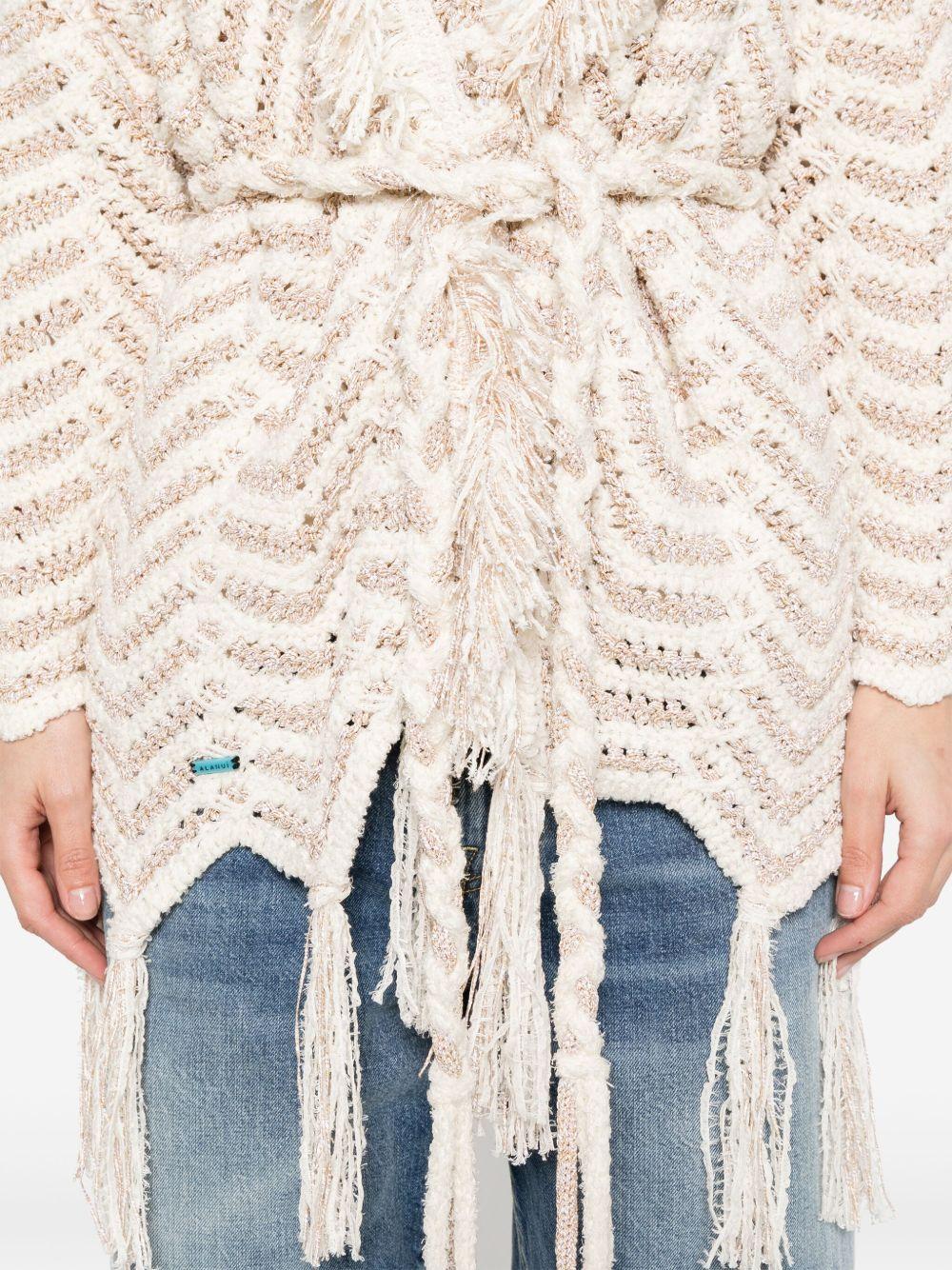 Shady Beach cardigan<BR/><BR/><BR/> LWHB064R25KNI006 0361 ALANUI