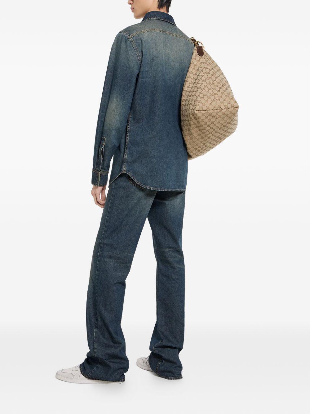 Washed certified cotton denim shirt 860842 XDDFW4011 GUCCI