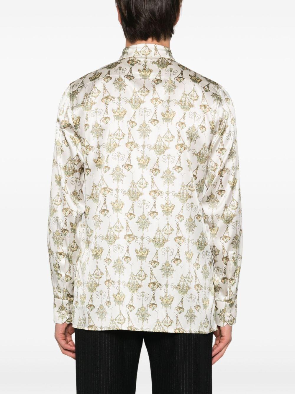 chandelier-print silk shirt<BR/><BR/><BR/><BR/> BM612415S4 182 GIVENCHY