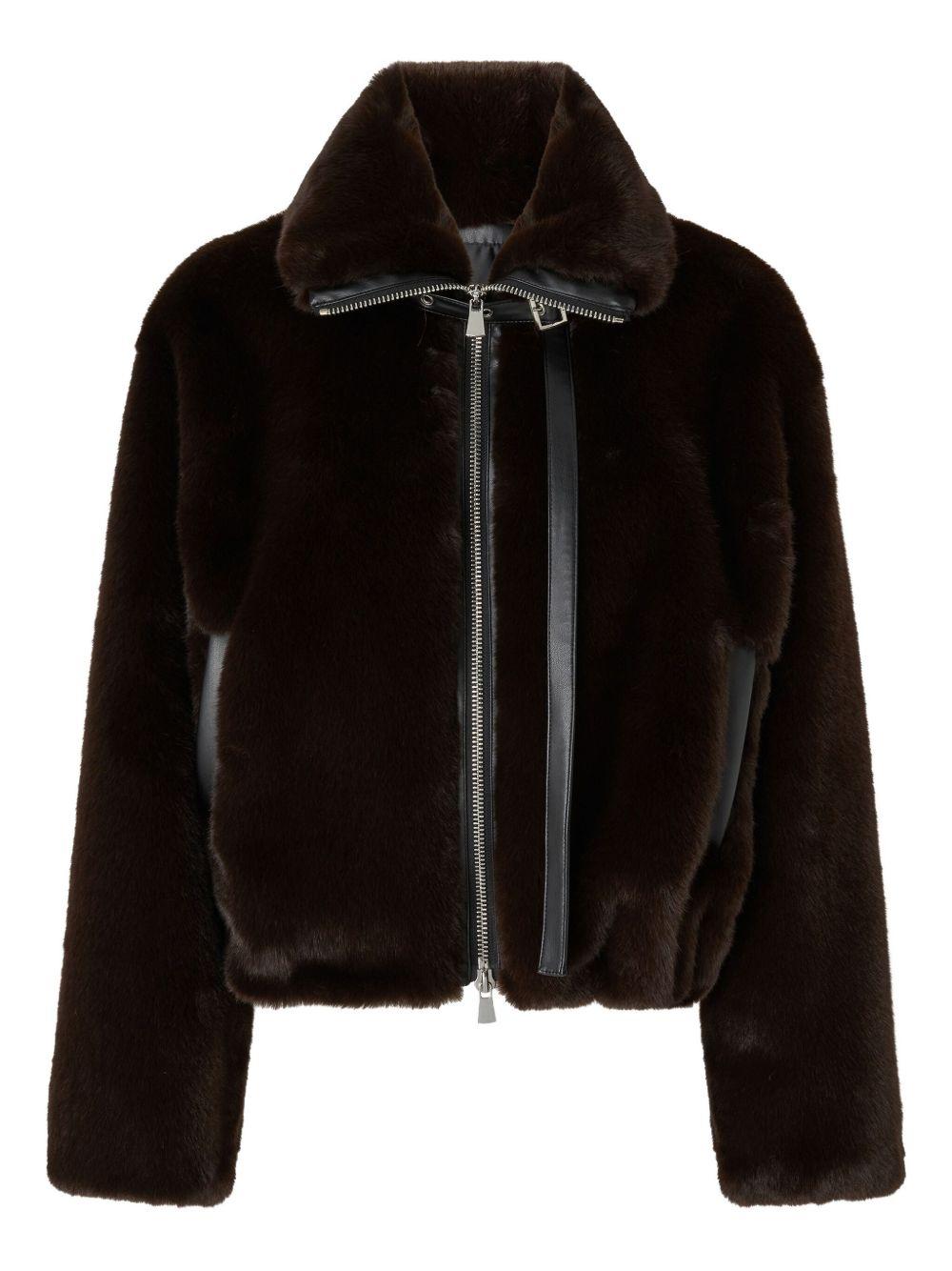 Faux fur blouson jacket 106013 A1ZMM28 PINKO