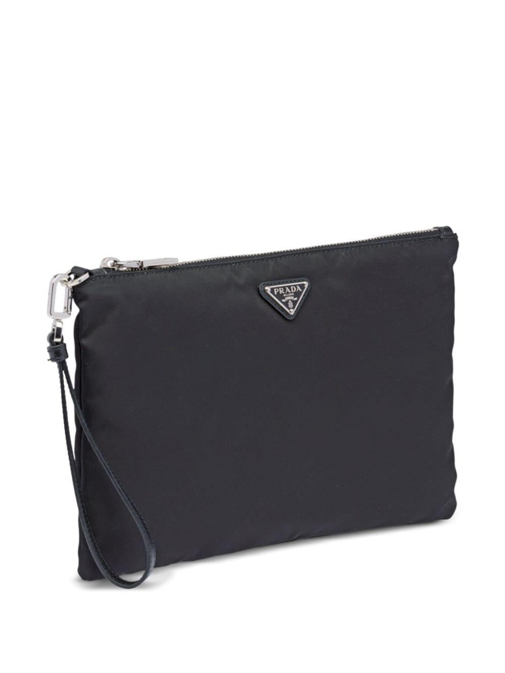Re-Nylon and Saffiano leather pouch<BR/><BR/><BR/> 2NH006 2DMHF0002 PRADA