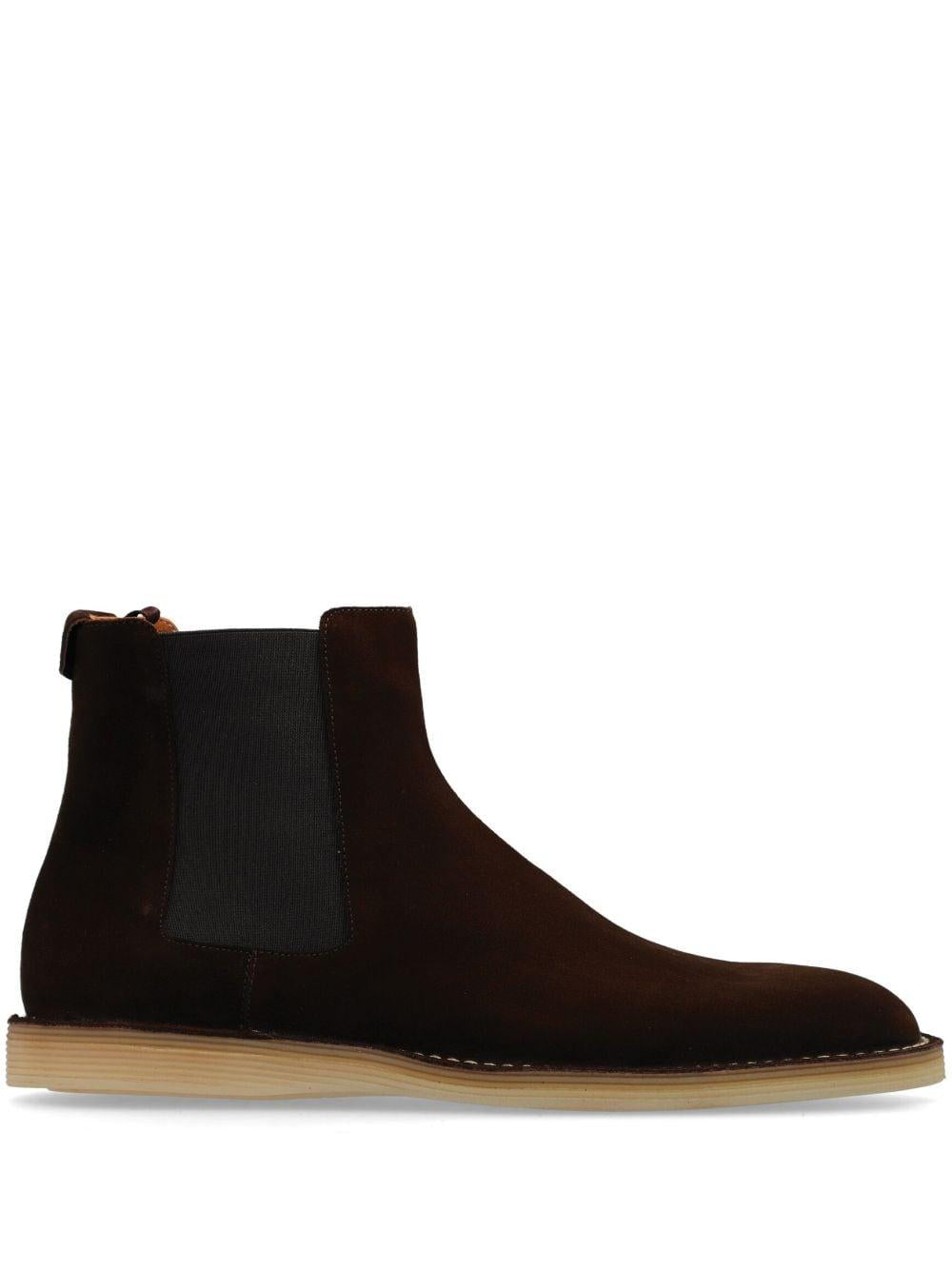 Suede Chelsea boots<BR/><BR/><BR/> A70151 AT44180081 DOLCE & GABBANA
