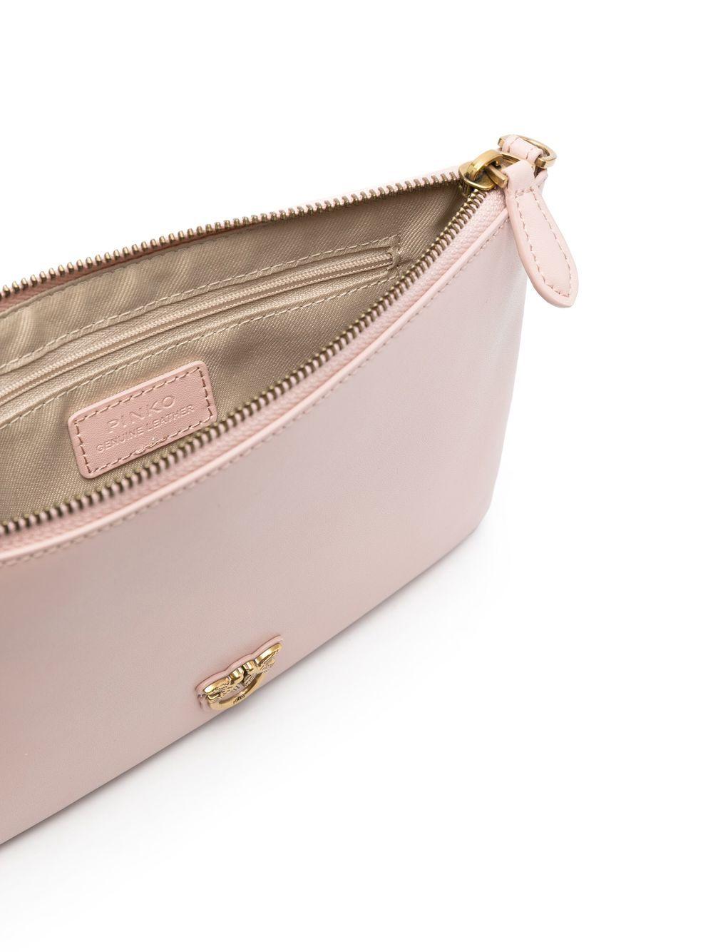 Pink logo-plaque crossbody bag 100455 A0F1O81Q PINKO