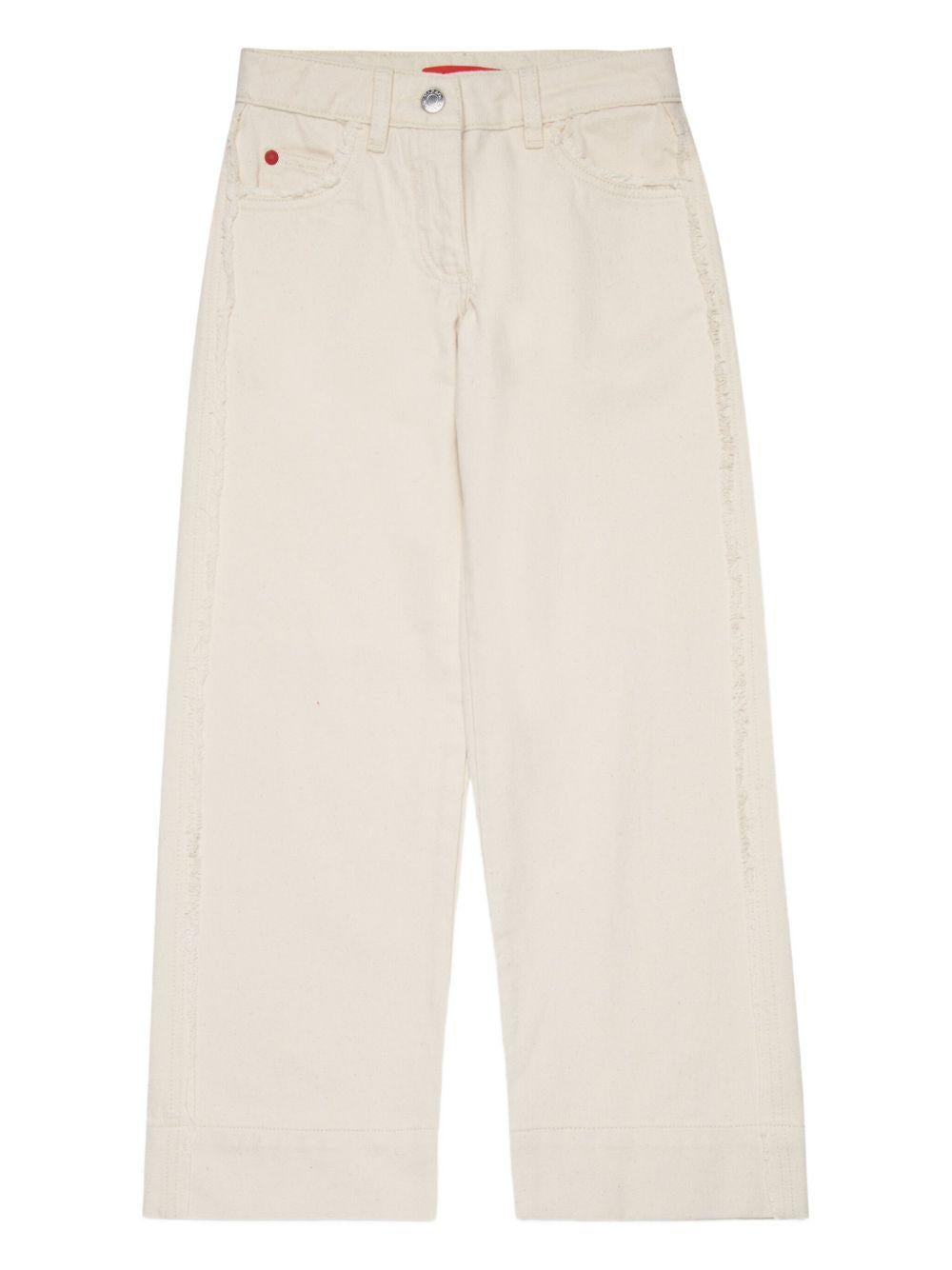 Flared jeans with raw-cut details MX0213 MX094MX102 MAX & CO KID
