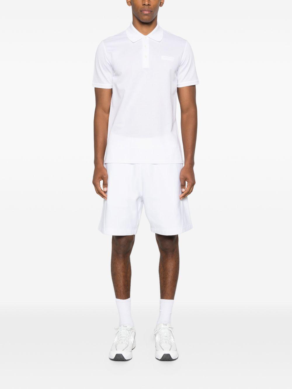 Polo in cotton with GIVENCHY Paris gros grain BML00G3YSG 100 GIVENCHY