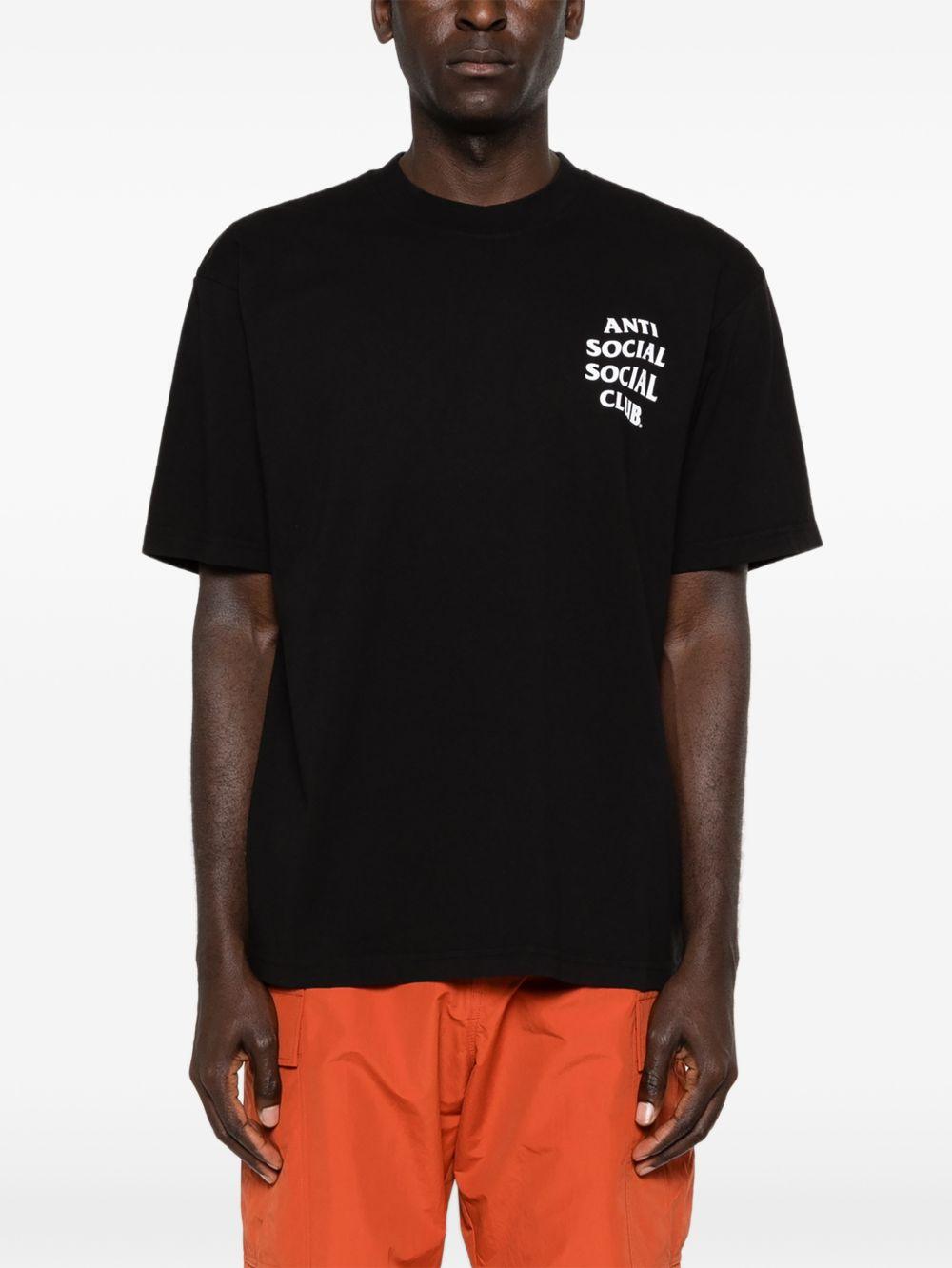 logo-print t-shirt ASSC070013 BLACK ANTI SOCIAL SOCIAL CLUB