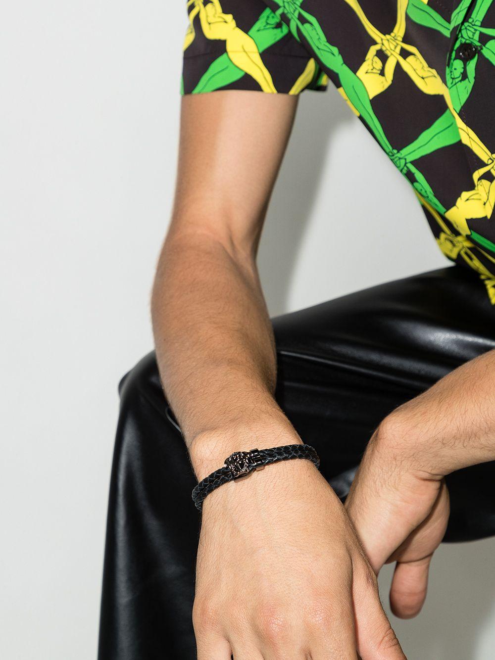 La Medusa leather bracelet<BR/><BR/><BR/> DG05579 DMTND41UB VERSACE