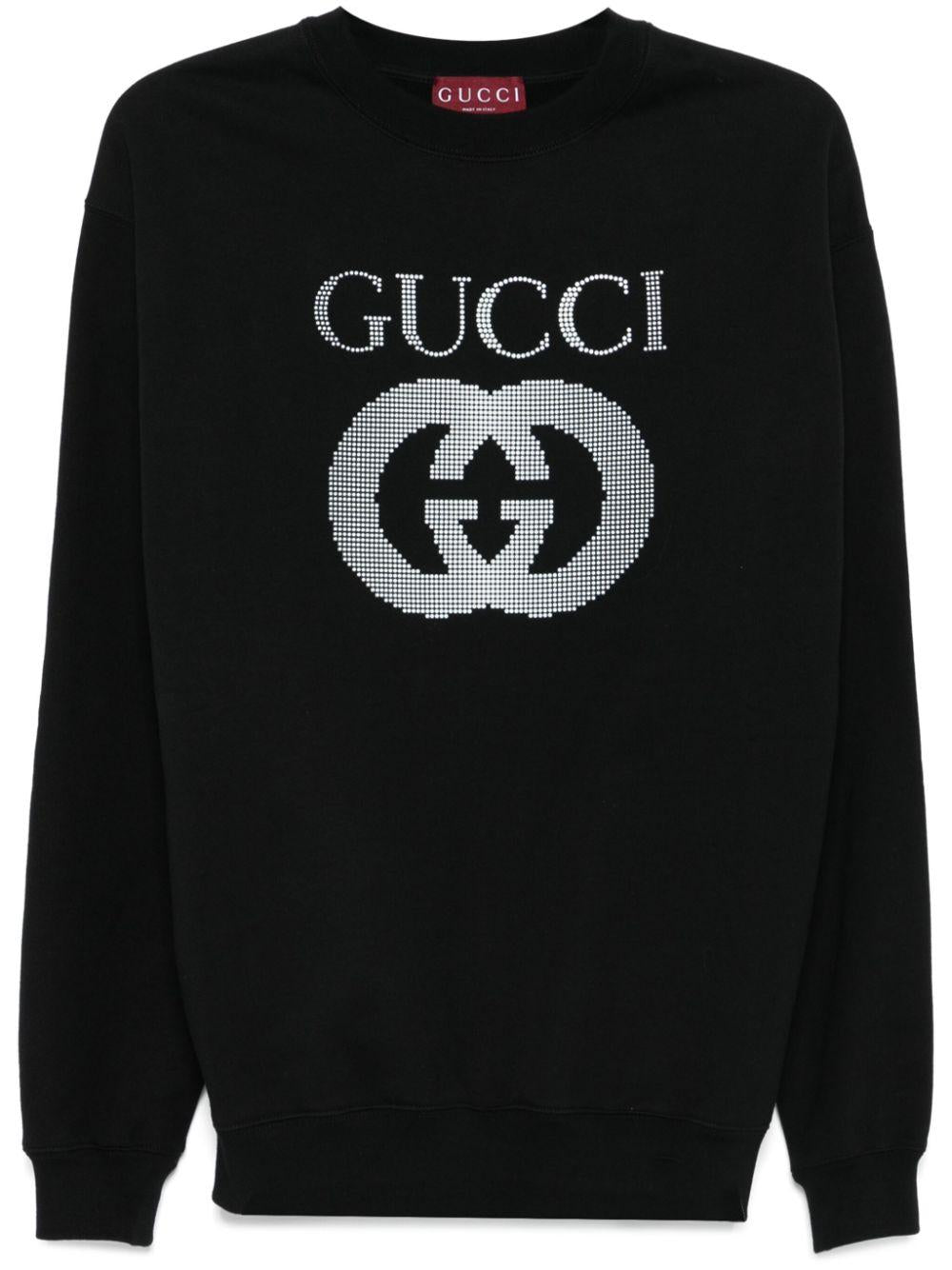 Embroidered-logo sweatshirt<BR/><BR/> 784413 XJGQC1043 GUCCI
