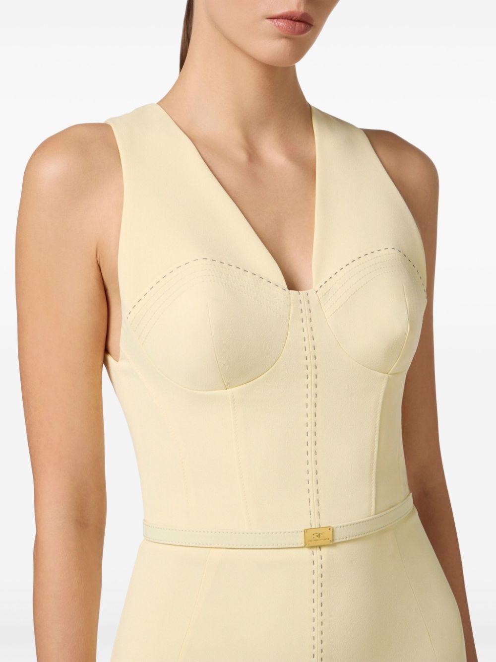 Crepe midi dress<BR/><BR/><BR/> AB70651E2 193 ELISABETTA FRANCHI