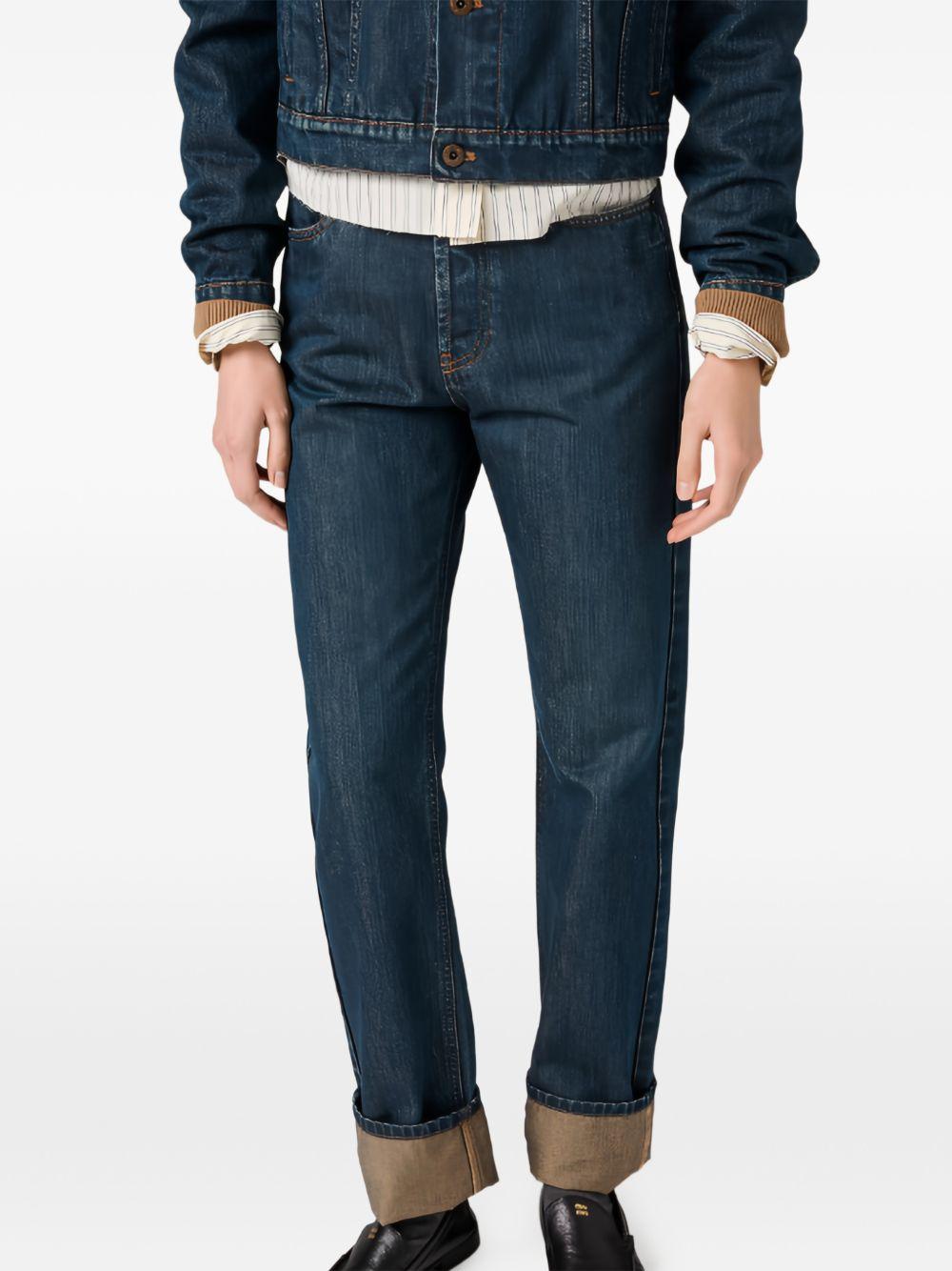 Five-pocket denim jeans GWP57517OM S-OOOF0008 MIU MIU