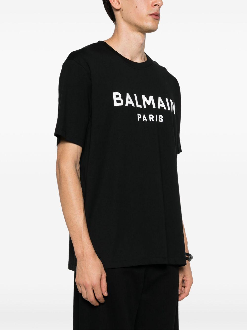 T-shirt with Balmain Paris print FH1EG000BB73 EAB BALMAIN